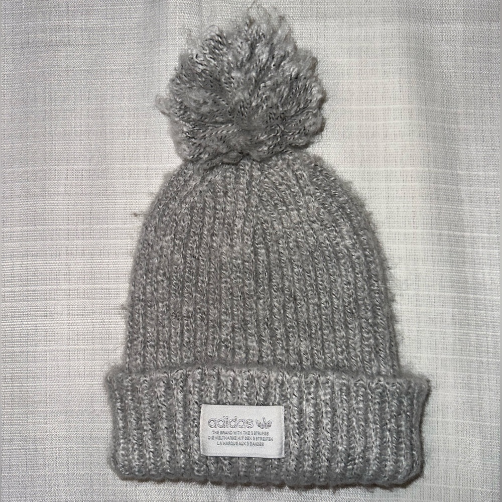 Grey Comfy Winter Adidas Beanie